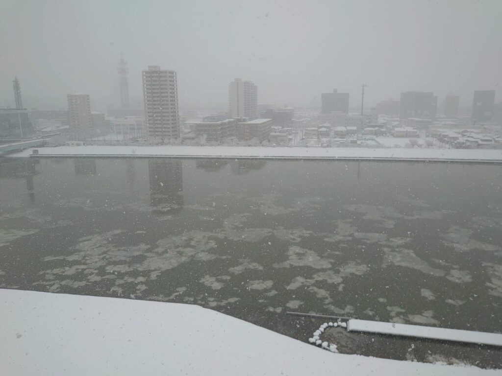 新潟市１月２７日の流氷